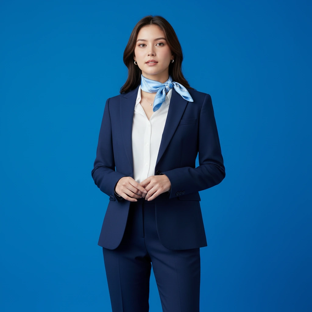 Pass Photo - Background Biru Formal