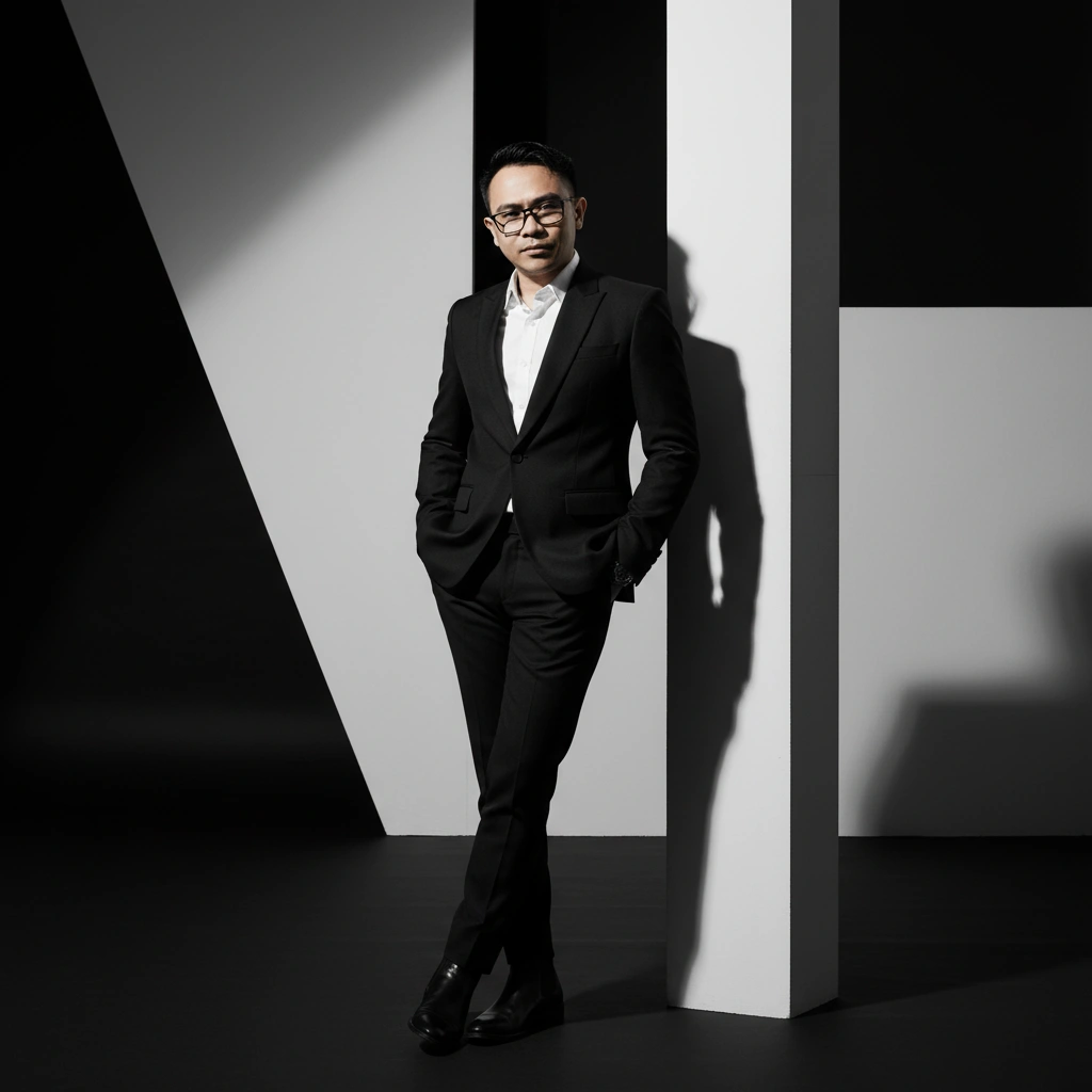 Studio Monokrom Kontras Tinggi